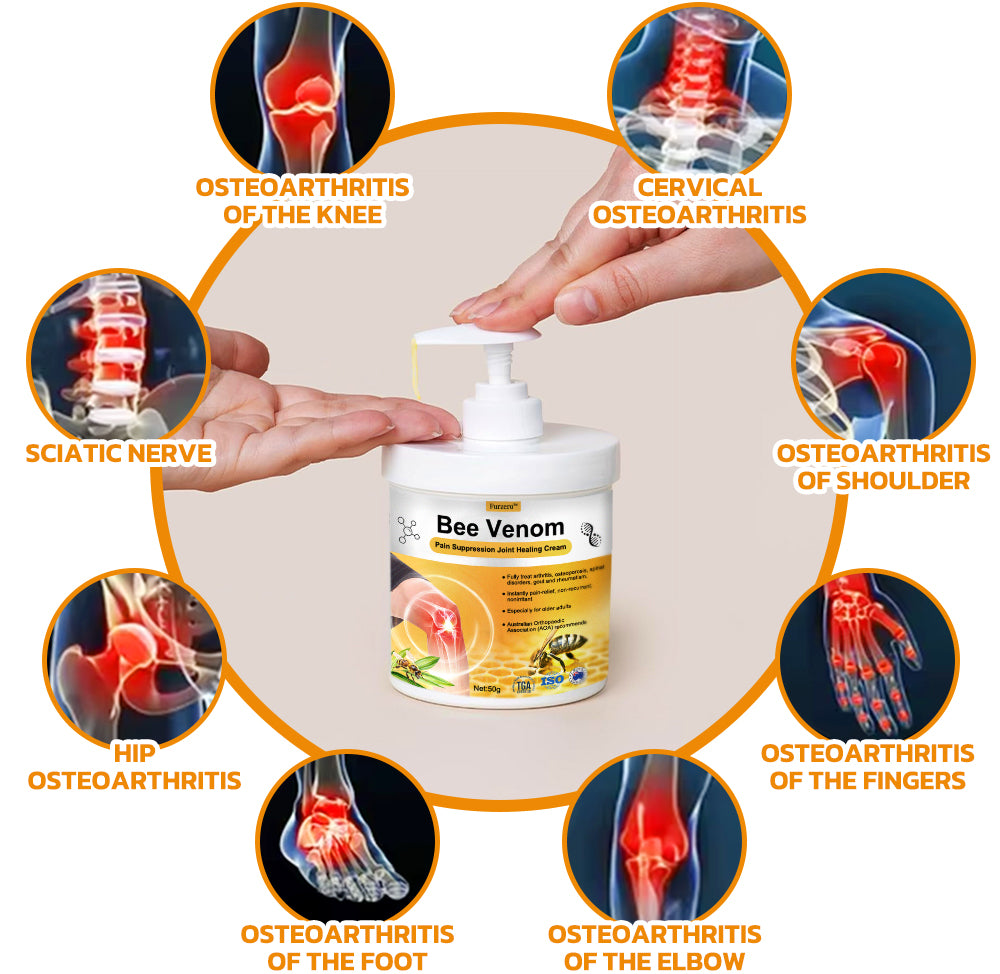🇦🇺 ⭐️Furzero™ Bee Venom Pain Suppression Joint Healing Cream (👩🏼⚕️AOA Recommended)