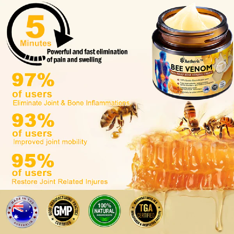 š„Aetheris⢠Bee Venom Instant Ultra Strength Pain Relief Therapy Cream