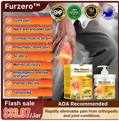 🇦🇺 🇦🇺💗 Furzero™ Bee Venom Pain Suppression Joint Healing Cream (👩🏼‍⚕️AOA Recommended)