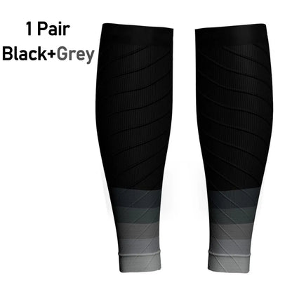 1Pair Calf Support Compression Sleeves for Women Men Running 20-30mmHg Footless Leg Socks Outdoor Sports Marathon