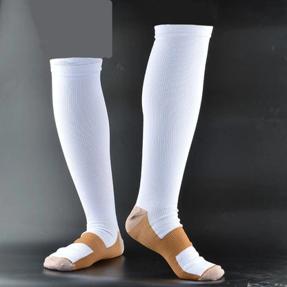 Men Compression Stockings Women Hiking Running Elastic Socks Sports Socks Flight Pregnancy Swollen Varicose Veins Marathon Socks