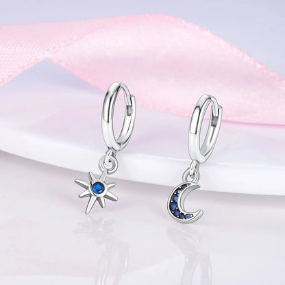 MULA 1PC Hoop Earrings Silver Plated Women Fashion Jewelry Gift For Party Anniversary