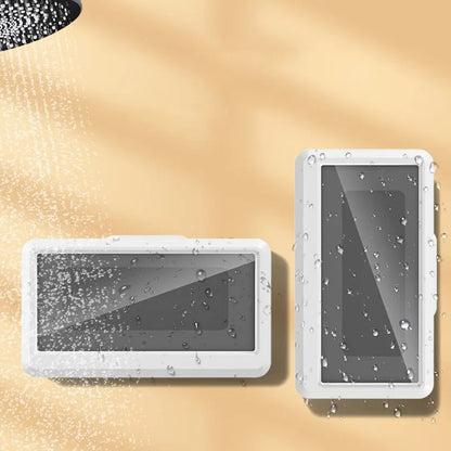 Waterproof Phone Holder Bathroom Home Wall Mobile Phone Stand Case Self-adhesive Touch Screen Phone Shell Shower Sealing Storage