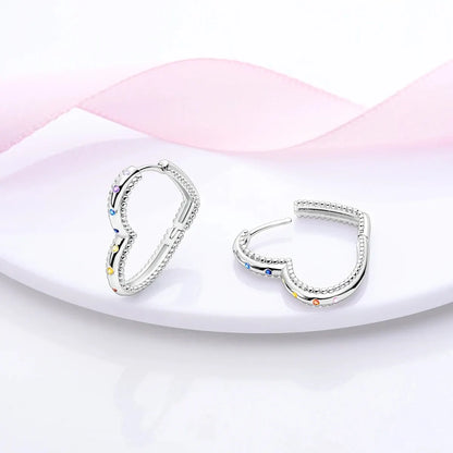 MULA 1PC Hoop Earrings Silver Plated Women Fashion Jewelry Gift For Party Anniversary