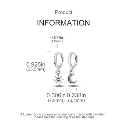 MULA 1PC Hoop Earrings Silver Plated Women Fashion Jewelry Gift For Party Anniversary