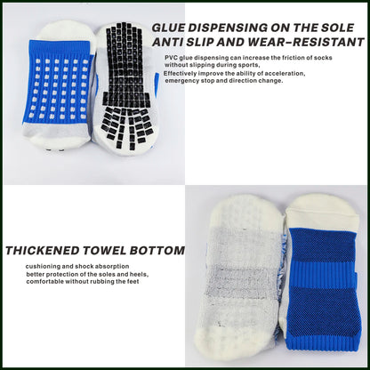 Anti Slip Grip Football Socks Nylon Silicone Suction Cup Non Slip Soccer Socks Men Women Sports Baseball Rugby Cycling Socks