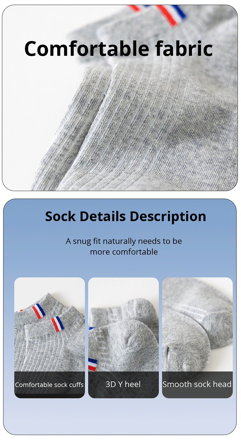 5 Pairs Of Thin Summer Blending Boat Socks Plain Color Mens Casual Socks Breathable Sweat Absorbing Calibration Socks