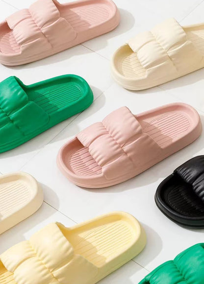 2024 Men Women Soft Sole Cloud Slippers Thick Platform Indoor Outdoor Beach Sandals Summer EVA Non Slip Flip Flops