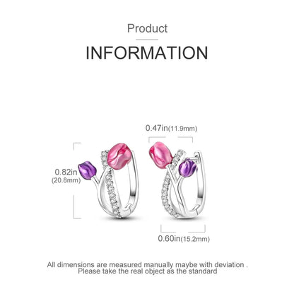 MULA 1PC Hoop Earrings Silver Plated Women Fashion Jewelry Gift For Party Anniversary