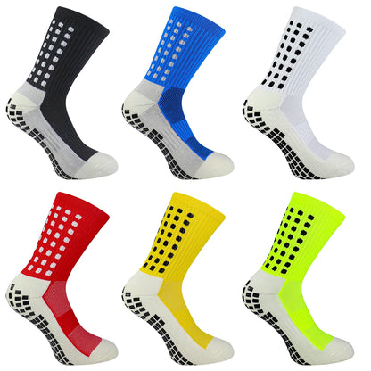 Anti Slip Grip Football Socks Nylon Silicone Suction Cup Non Slip Soccer Socks Men Women Sports Baseball Rugby Cycling Socks