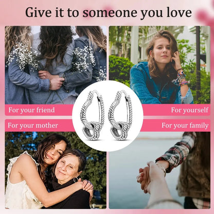 MULA 1PC Hoop Earrings Silver Plated Women Fashion Jewelry Gift For Party Anniversary