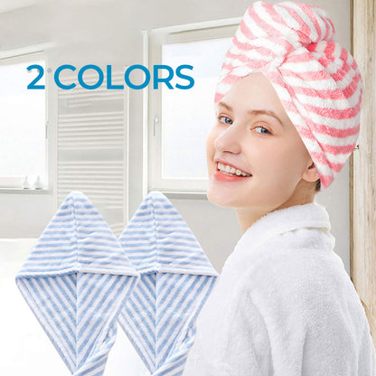 Quick-drying and absorbent ionic hair towel