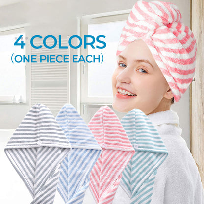 Quick-drying and absorbent ionic hair towel