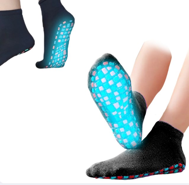 Dotted massage anti-slip socks summer thin section transparent mid-cal –  brilliantlyouth