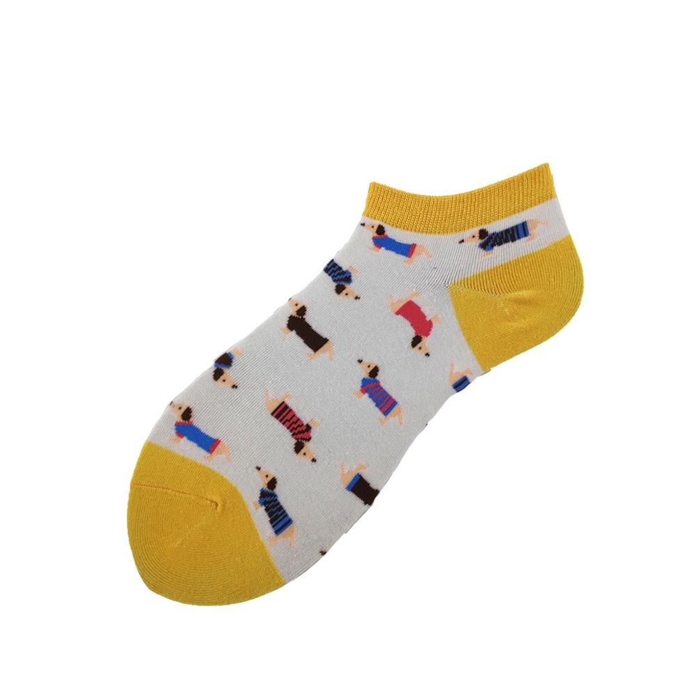 Animal Women Socks Colorful Cute Sausage Dog Cotton Cartoon Couple lady Girl Spring Summer Socks